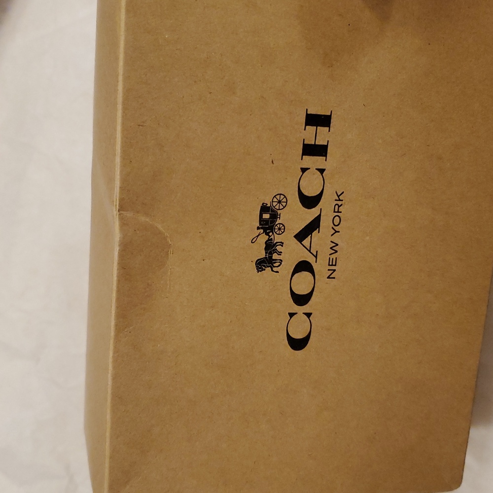 Coach Wristlet Brown & Tan Signature W/ Box NWNT - Picture 8 of 8